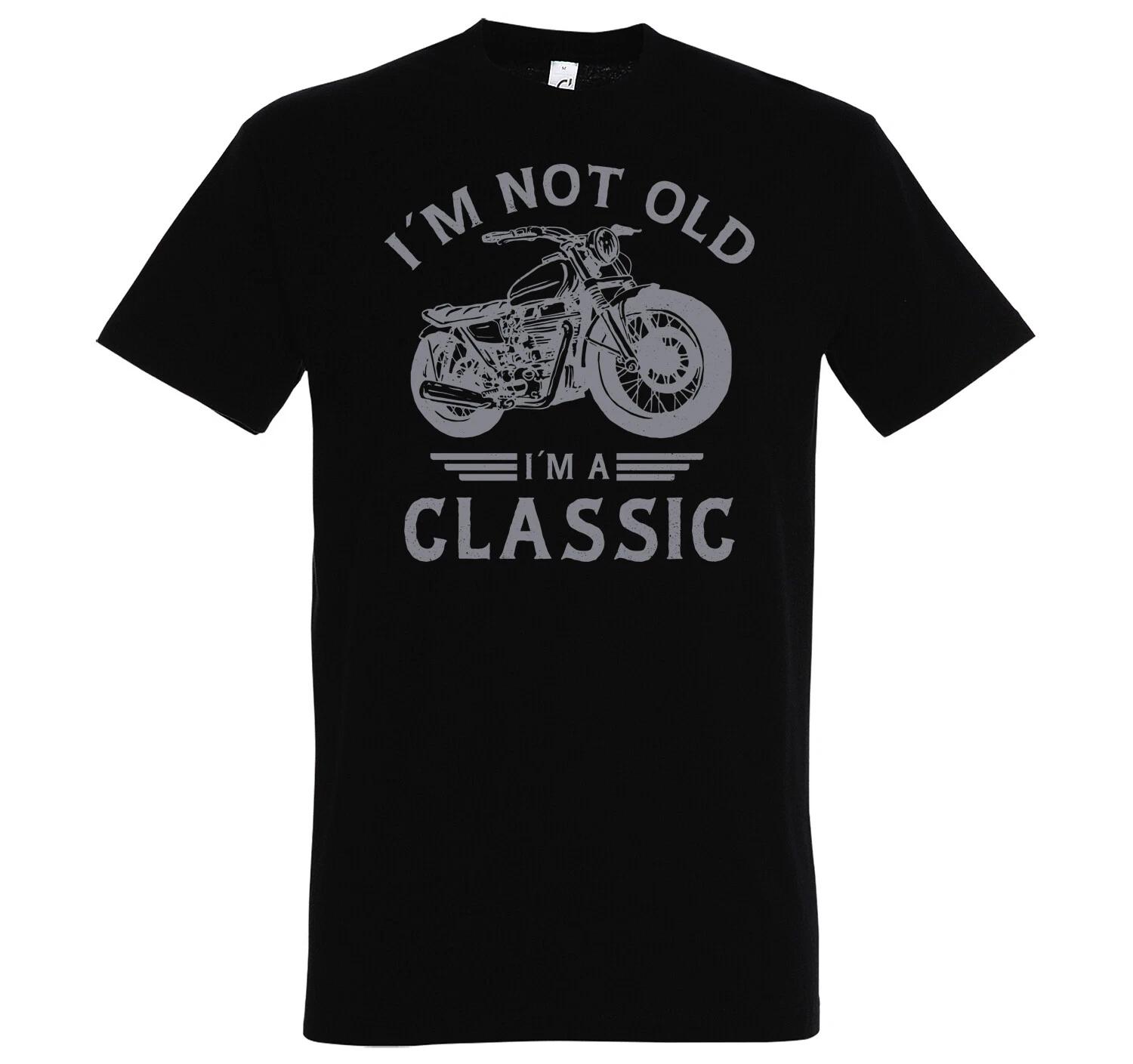 Youth Designz Mens T-Shirt Bike Old Classic Biker Gang Motorcycle Two Wheel Riding M
