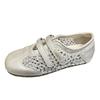 Fashion Rhinestone Casual Shoes Women's Summer New Breathable and Lightweight Velcro Mary Jane Single Shoes