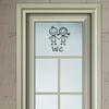 1pc Cartoon Men And Women WC Wall Sticker For Bathroom Decoration Vinyl Home Decals Waterproof Poster Door Stickers Toilet Sign