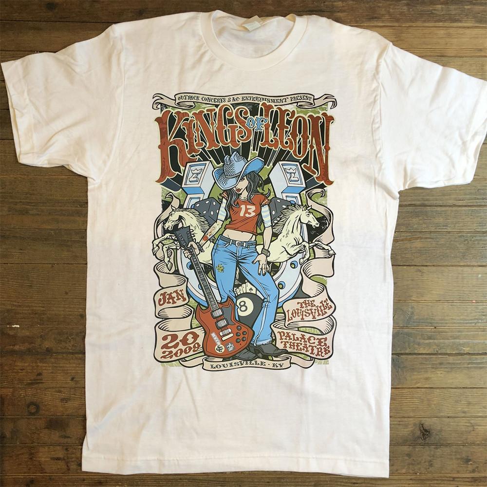 Kings Of Leon Band Music White T-Shirt Cotton All Size Unisex T-Shirt S