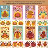 Adorable Cm2408006 Childrens Cartoon Interactive Thanksgiving Turkey Diy Sticker Set