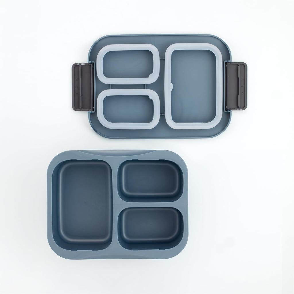 Skater Lunch Separate 1 Dishwasher Microwave Made in Ash Blue Box, Antibacterial, Type, Tier, 900ml, Safe, Safe, Japan, (PTLBS9AG-A)
