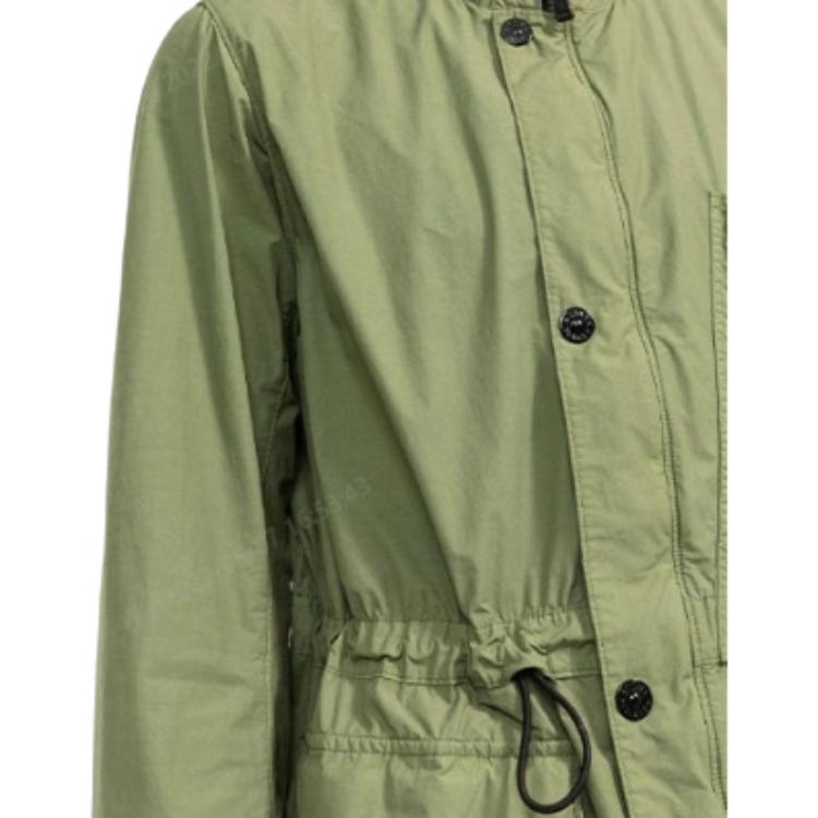 STONE ISLAND Jacken Herren Grün Mit Kapuze (Nicht abnehmbar) Moderat Andere 761570132-V0058