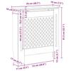 MDF Radiator Cover Black 78 cm