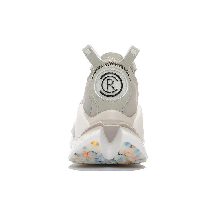 New LiNing Jueying CRC Casual Shoes Women's Low Top Frost White/Silver Fish Gray AZGS022-1
