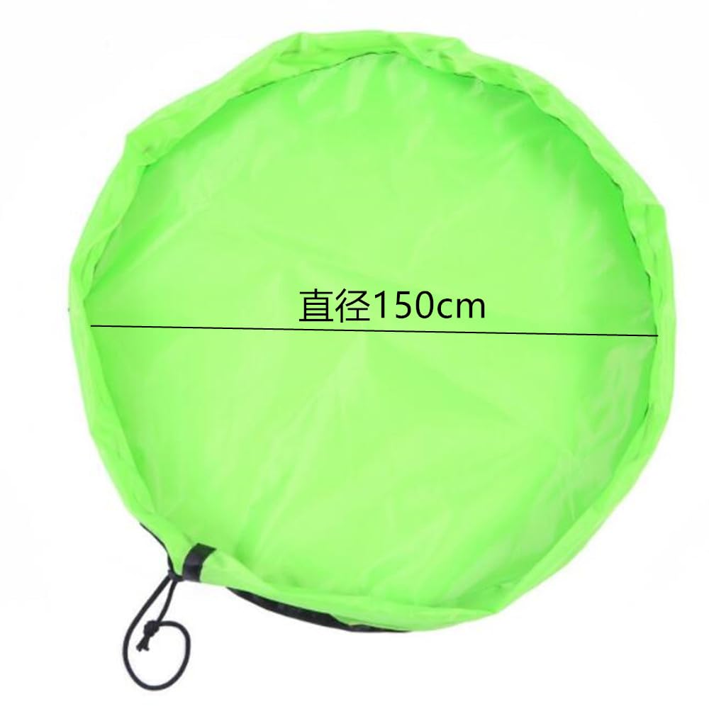 Samkos Lekeoppbevaring Stor Diameter Sammenleggbar Babylekeoppbevaring Enkel å rengjøre Oppbevaringsmateriell Bag, Lekematte, Kapasitet, 150 cm, Bag, Opp, (Lys