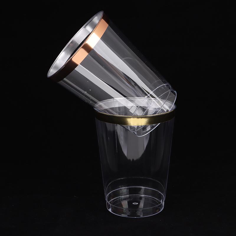 10Pcs 300Ml Phnom Penh Cup Hard Plastic Water Cup 10 Oz Plastic Wine Cups