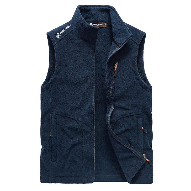 Men Warm Fleece Vest Jacket Winter Hooded Sleeveless Waistcoat Autumn Fashion Casual Vest Waistcoat Jacket Men