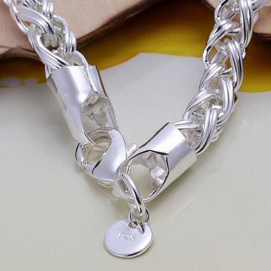 925 Silver Bracelets Jewelry Chain Women Lady Men 6mm 4MM High Quality Valentine Gift Beautiful Factory Price