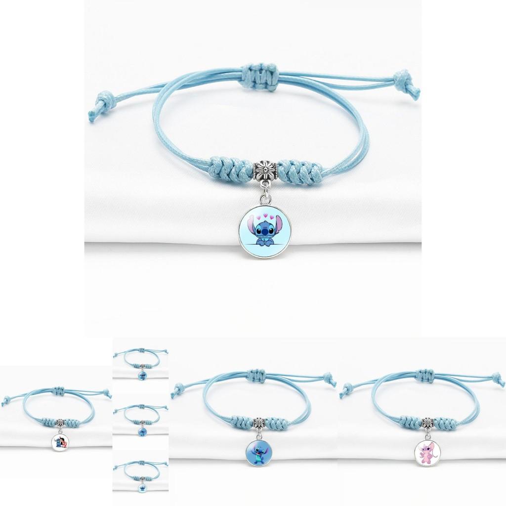 Trendy Blue Stitch Bracelet With Adjustable Length For Men And Women