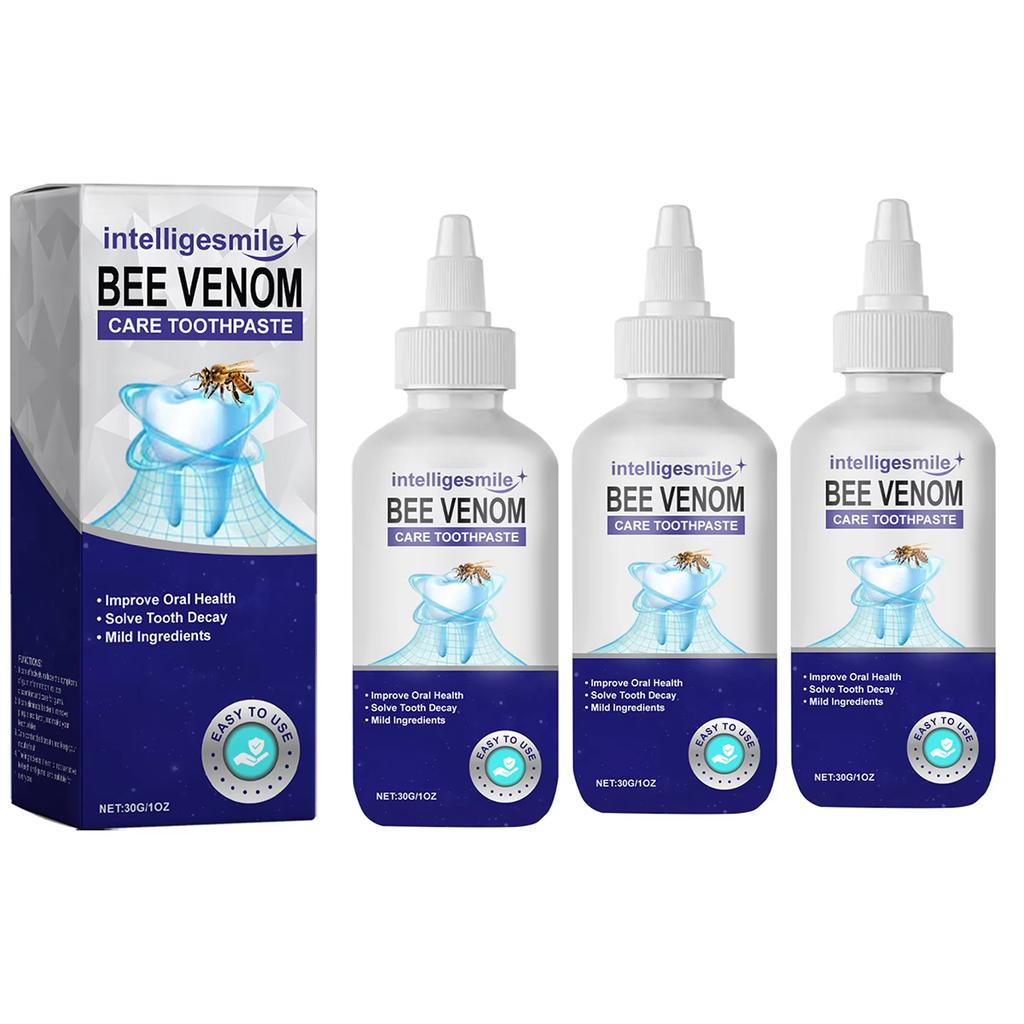 Bee Venom Oral Care Toothpaste Deep Cleaning Stubborn Teeth Stains Relief Discomfort Promote Gum Health White Toothpaste