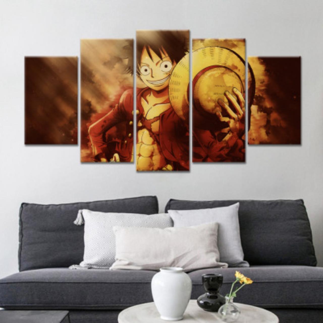 5GB Audekla glezna Anime Vienkārša Luffy