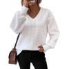 2024 Autumn/Winter Women's Casual Solid Color Warm Long Sleeve Loose T-shirt