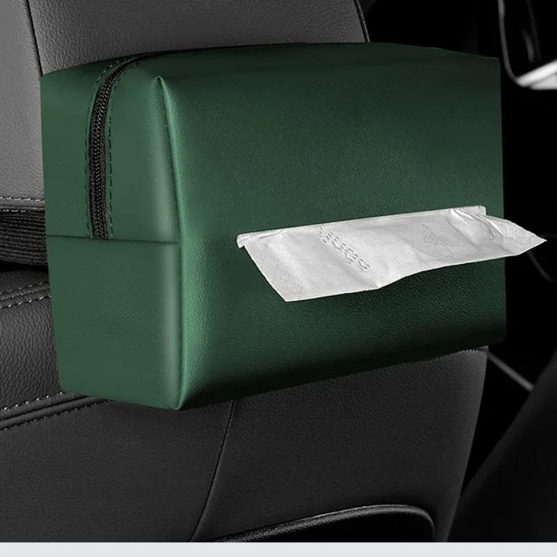 Universal Car Hanging Tissue Box, sunshade seat backrest suspension tissue box, car armrest storage box, car organization