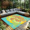 Colorful Abstract Area Rug Modern Geometric Carpet Living Room Decor Non Slip Floor Mat Home Decor Indoor Outdoor Accent Rug