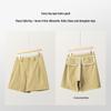 Women's 2026 Summer High-Waisted Loose Wide-Leg Capri Shorts - Casual Straight Five-Point Style