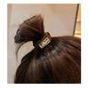 Woman Korean Fashion Elastic Large Rhinestone Hair Ties Hairbands Shiny Diamond Luster Ponytail for Girls Hair Bands Headwear