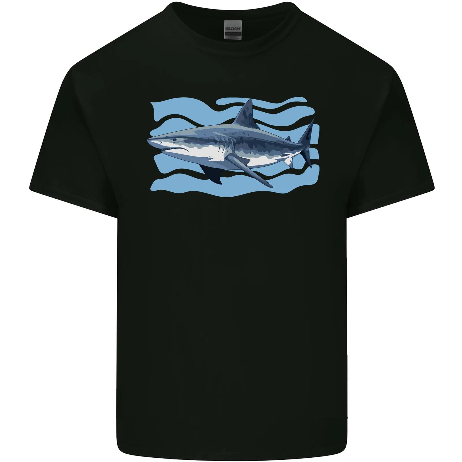 Great White Shark in the Ocean Kids T-Shirt Childrens S