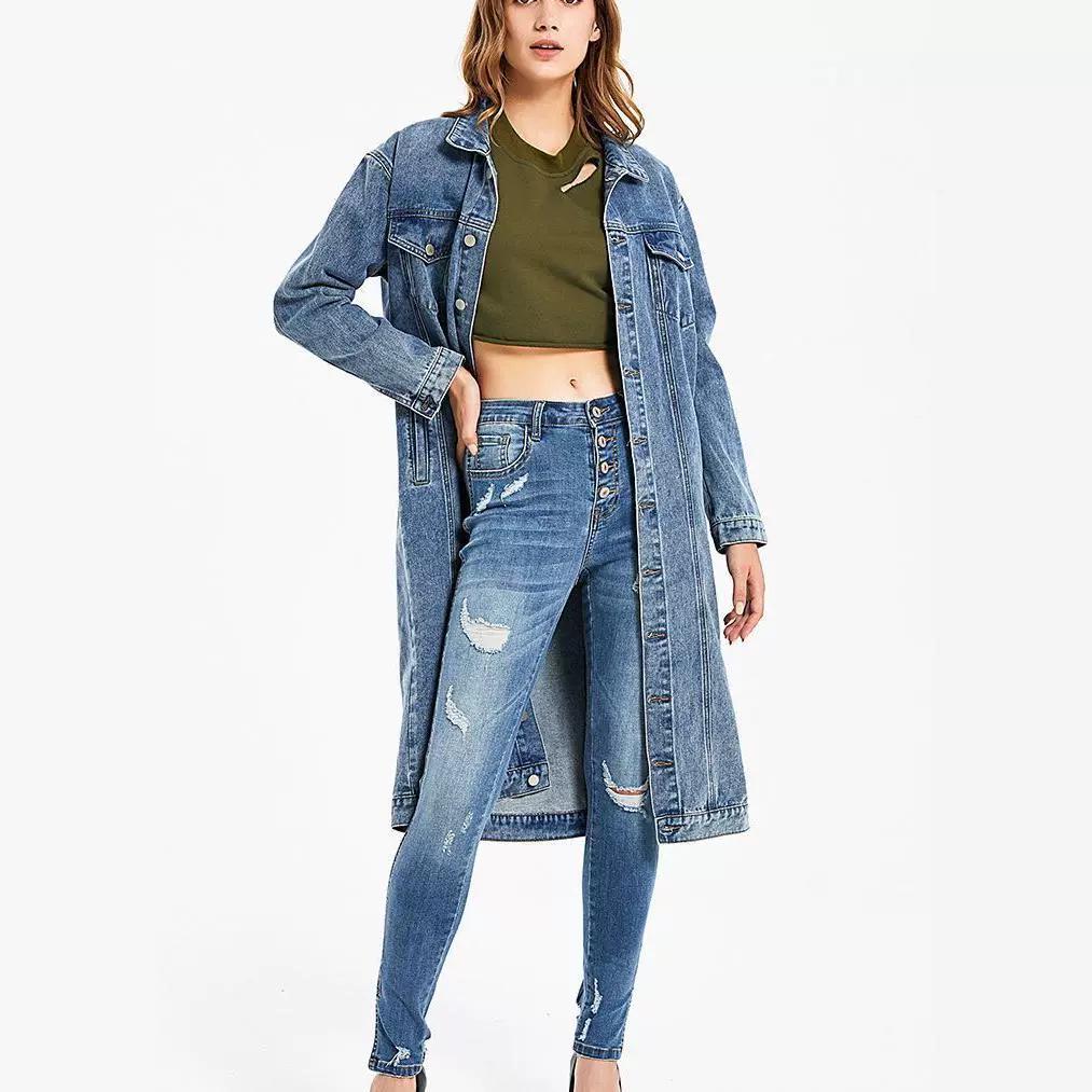 Women's Slim Fit Vintage Washed Denim Jacket