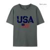 Usa Letters American Flag Stars And Stripes Mens T-shirt  Clothing Loose T-shirt Autumn Pullover Hoodies Casual T-shirt