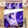 Genshin Impact Raiden Shogun 3D Printed Bedding Set Duvet Covers Pillowcases Comforter Bedding Set Bedclothes Duvet Cover