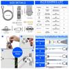 Shade Sail Wire Rope Kit 4/47/60/72Pcs Stainless Steel Hardware Kit Heavy Duty Anti-Rust Shelter Hardware Kit Set Tent Accessori