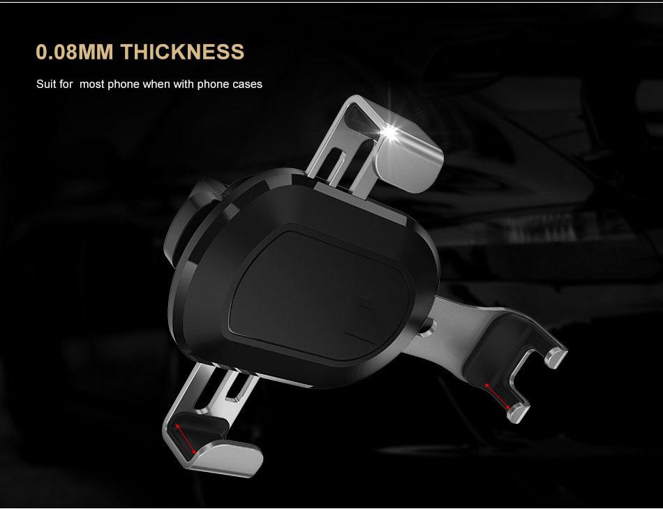 Air Vent Outlet Gravity Car Phone Holder For iPhone 7 6 6s Plus 5S Samsung S8