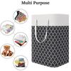 75 Large Capacity Laundry Basket Collapsible Laundry Storage Basket Waterproof Cotton Linen Laundry Hamper with Handles