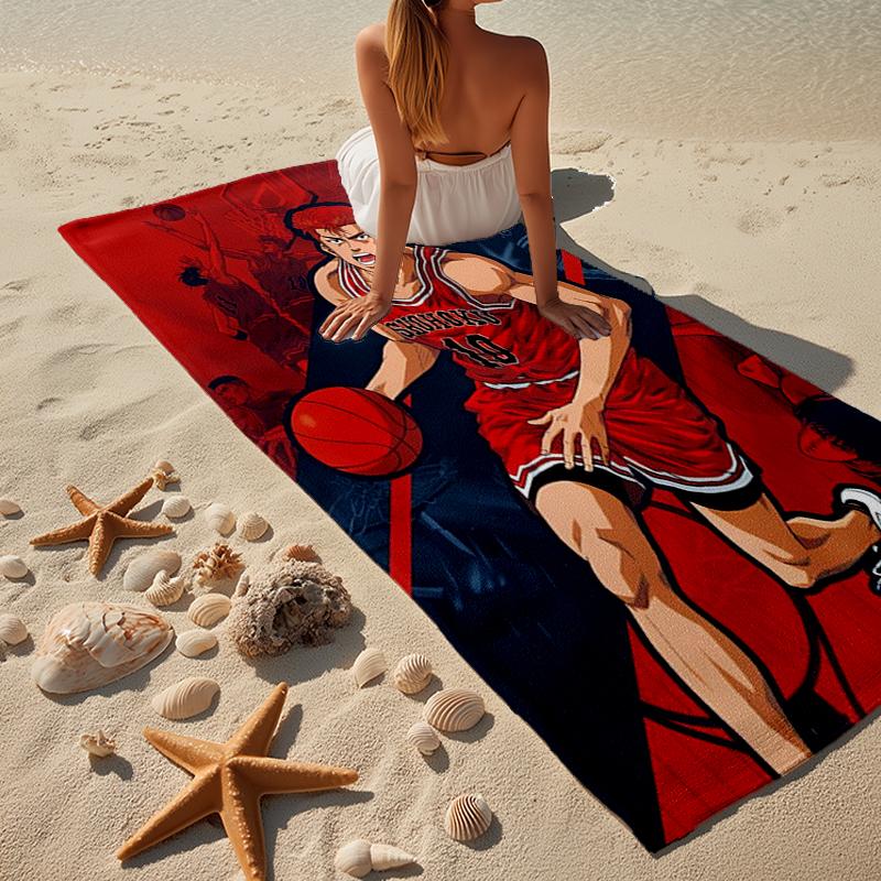 Slam Basketball Heroes Beach Towel, Super Soft Microfiber, Gift for Her/Him, Birthday, for Pool, Beach, Travel, Home Decor Fan gifts