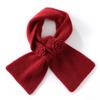 Handmade crochet% cashmere scarf women's solid color perforated warm scarf fashionable versatile small scarf outside