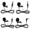 Phantasmia Lavalier Microphone 3.5mm 3Pin XLR 4Pin Compatibility 1m Cable Clip Condenser Unidirectional Vocal Speech Dance Sports Instrumental Solo