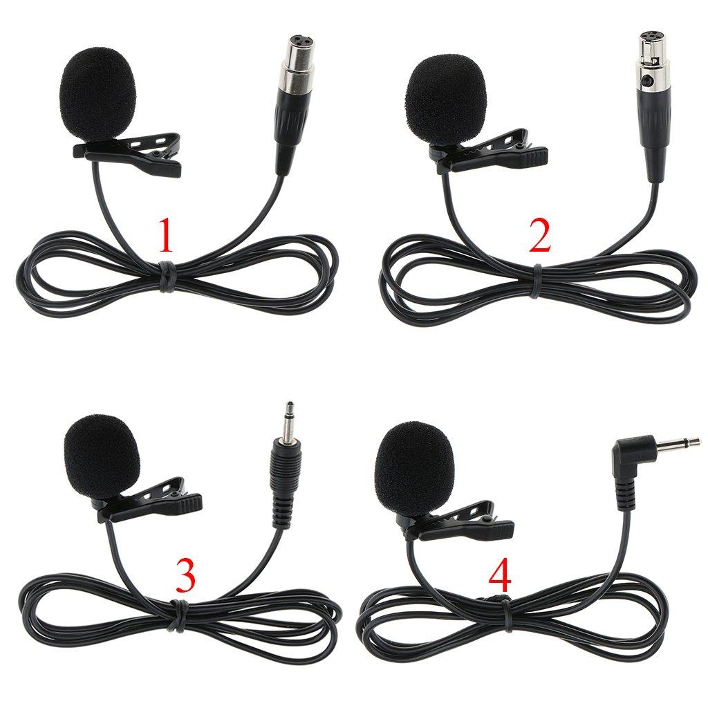 Phantasmia Lavalier Microphone 3.5mm 3Pin XLR 4Pin Compatibility 1m Cable Clip Condenser Unidirectional Vocal Speech Dance Sports Instrumental Solo