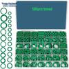 595pcs Boxed Green Nitrile Rubber Waterproof O-rings