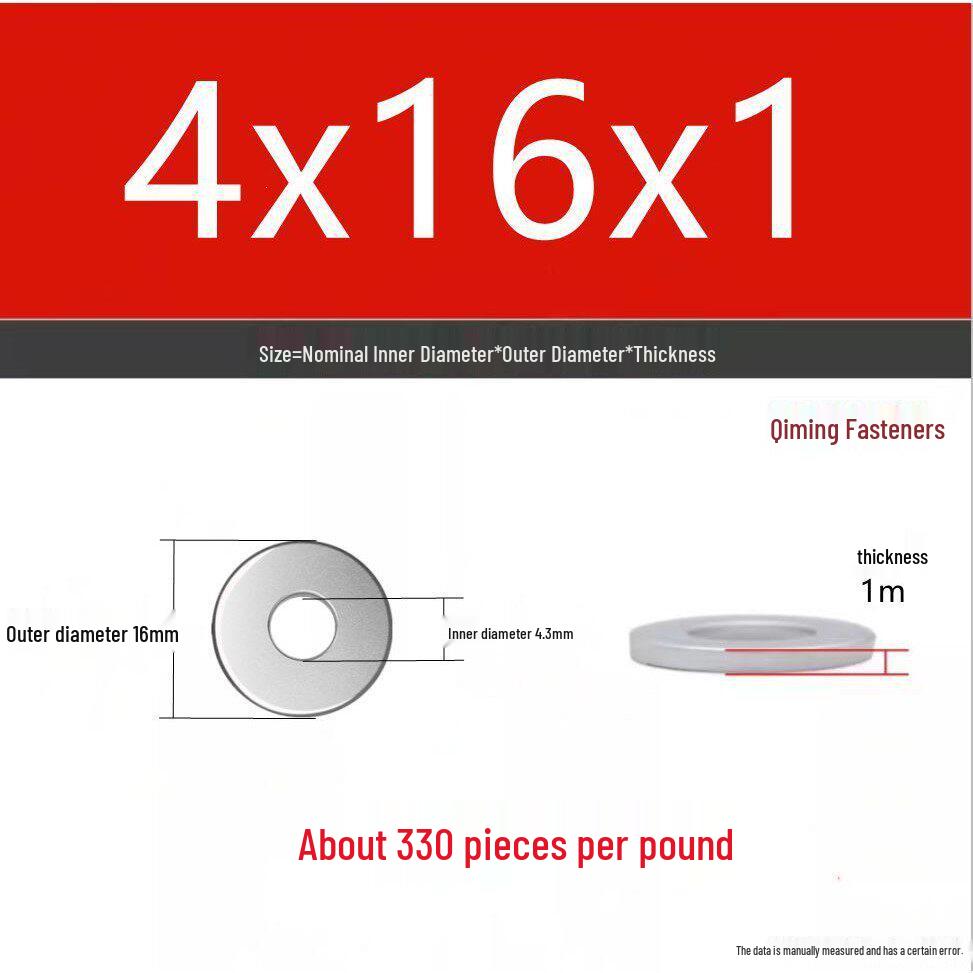 4.8 Grade Galvanized Iron Flat Washer, M3-M40 Oversized Metal Hole Gasket.