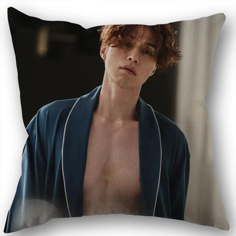Nice Lee Dong Wook KPOP Pillowcase Cotton Linen Fabric Square Zipper Pillowcase New 45X45cm Wedding Decorative Pillow Cover 1210