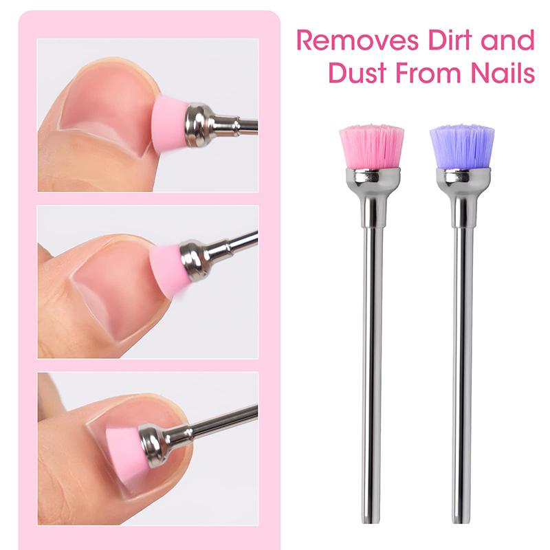 Nail Drill Bit Cleaning Brush Electric Nail Files Milling Cutter Dust Remover