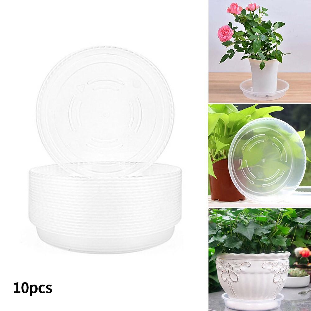 Balcony Flower Pot Trays Base Saucer Transparent Tray