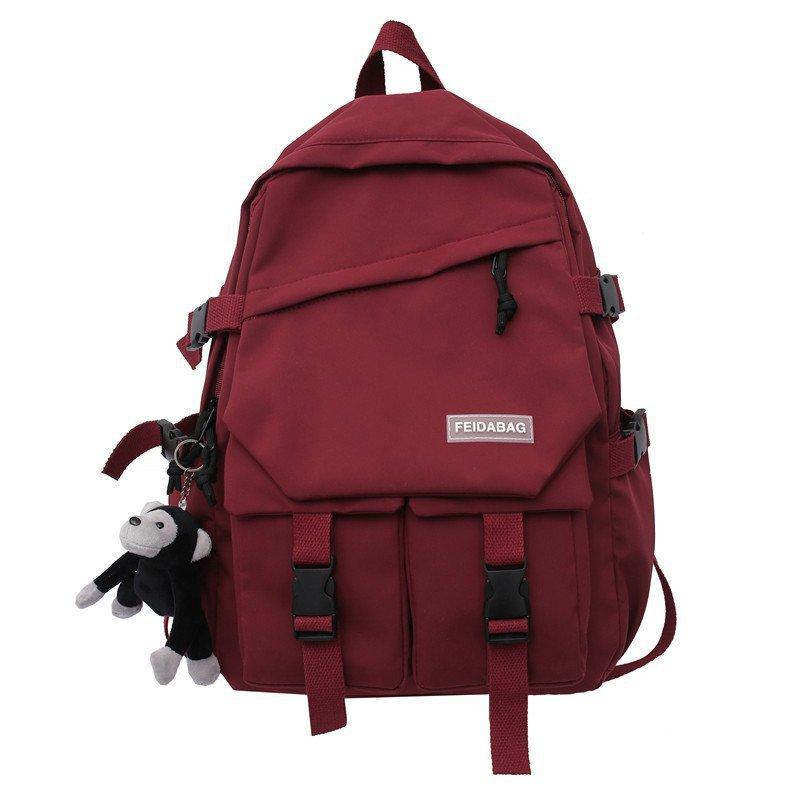 Korean Version of New Large Capacity Student Backpack, Trendy and Cool Campus Backpack, Simple and Casual Travel Backpack