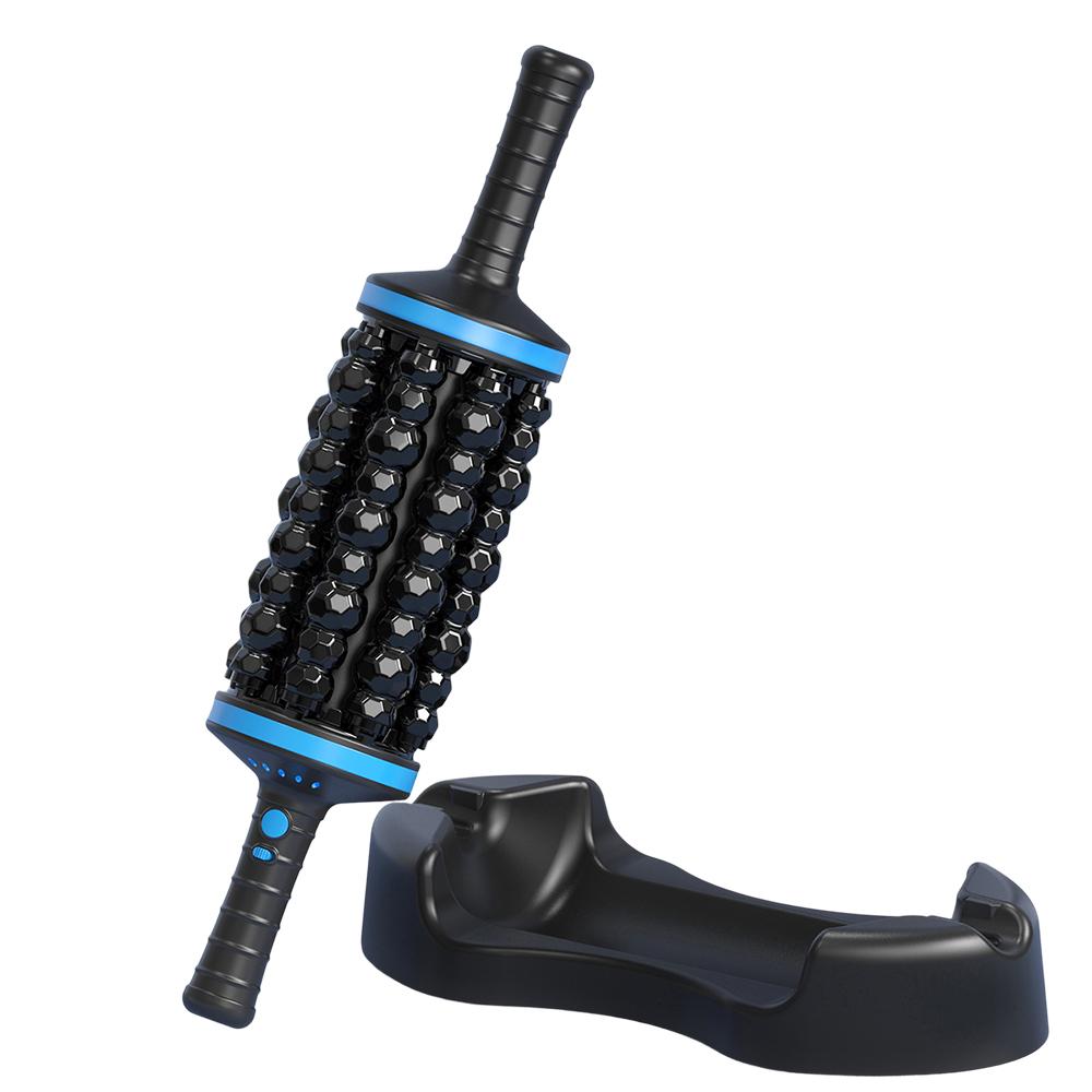 

Electric Massage Roller Muscle Relaxation Fascia Roller Massager Fitness Body Rolling Percussive Massager Foot Leg masajeador чёрный