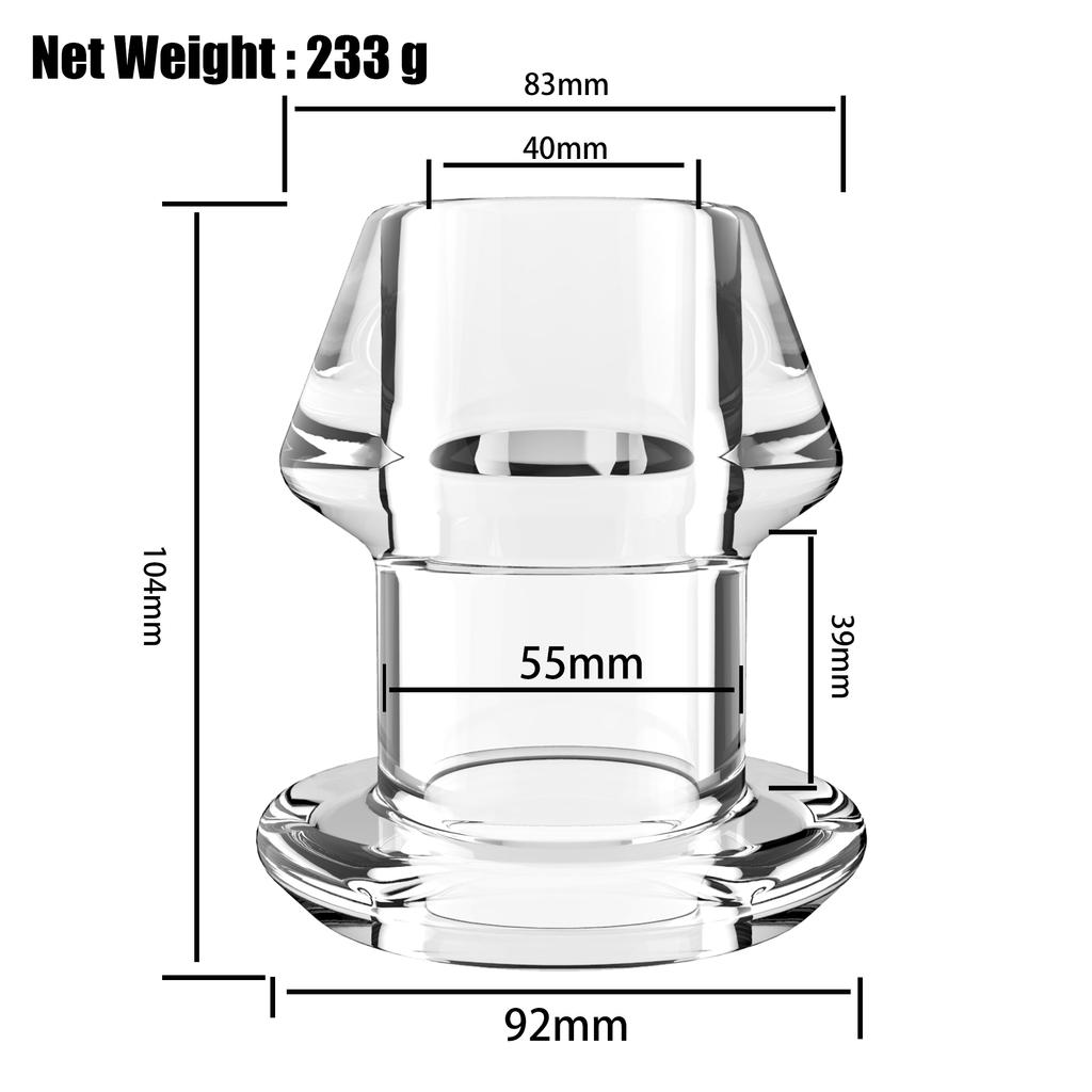 S-XL Silica Gel Hollow Anal Butt Plug Anus Dilator Enema Probe Expansion Sex Toys Adult Products