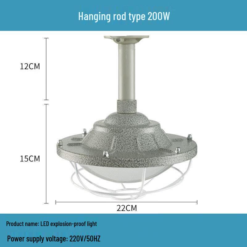 Nufeng 200W Explosion-Proof Industrial Ceiling Light