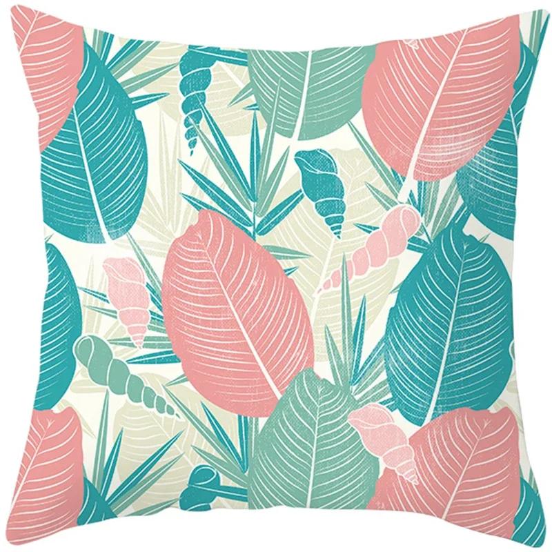 Summer Nordic Plant Pillow Case Tropical Style Cushion Cover Polyester  Pillow Cushion Covers Funda x