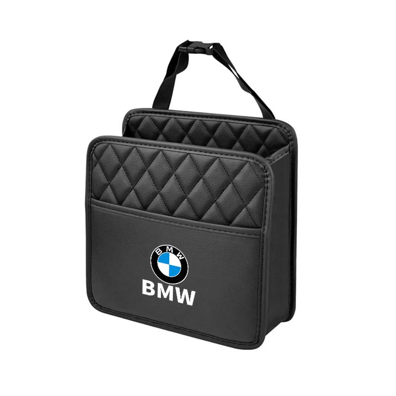 Auto-Rücksitz-Hänge-Aufbewahrungstasche Taschentuch-Wasserbecherhalter Auto-Zubehör für BMW X1 X2 X3 X4 X5 X6 X7 G20 G30 6GT E46 E90 M5