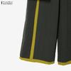 ZANZEA Women Sleeveless Vest Tops and Long Pants Casual Two Piece Suit Sets