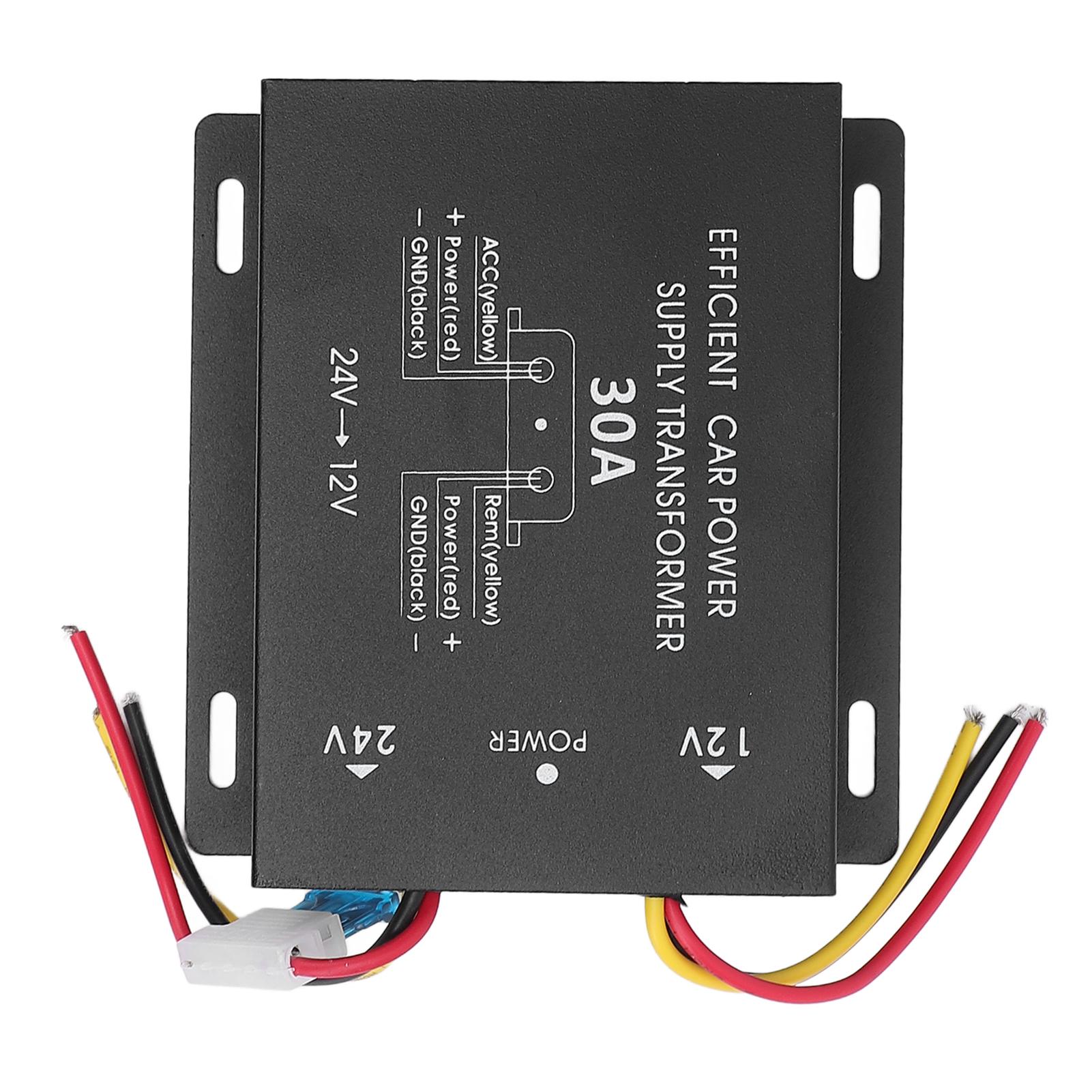 

Преобразователь напряжения 24 В в 12 В постоянного тока, мощный автомобильный источник питания, преобразователь напряжения для грузовиков, автодомов