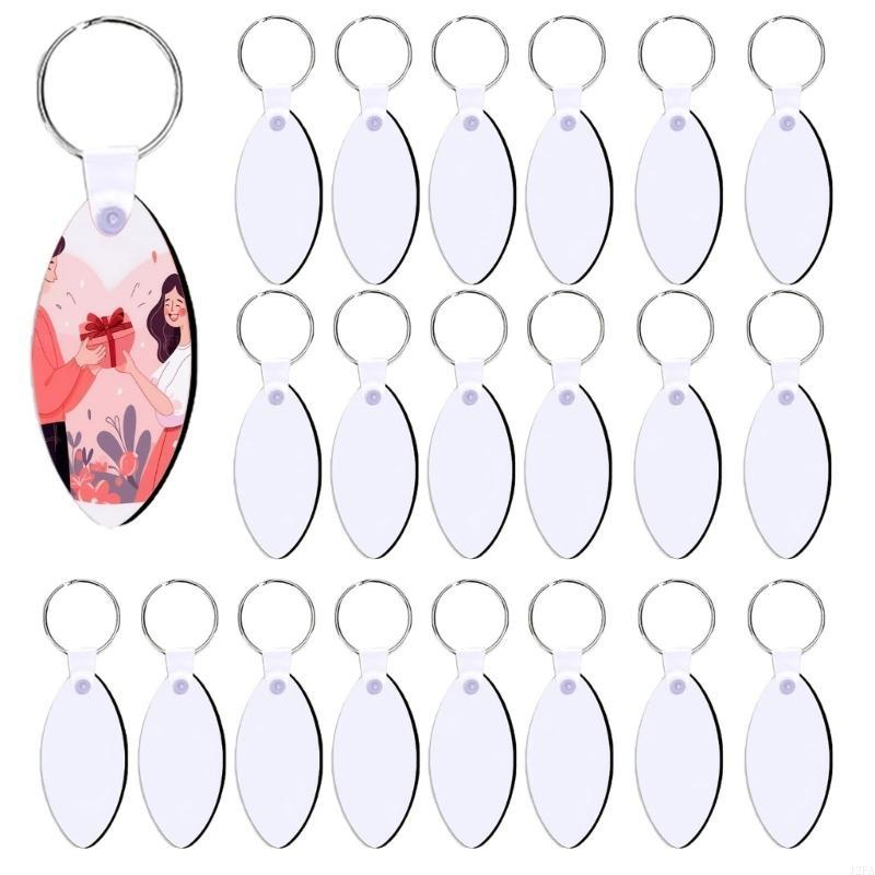 Bulk Set Of 60 Keychains for Customizable Creation Heat Transfer Keyrings