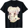 Süßes Anime und Katzen Liebhaber Manga kawaii Grafik Otaku T-Shirt