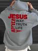 Way Truth Life Men's Hoodie/New Cool Street Style Printed Sweatshirt On the Back/Free Style Tops for Autumn and Winter Clothing/Wa