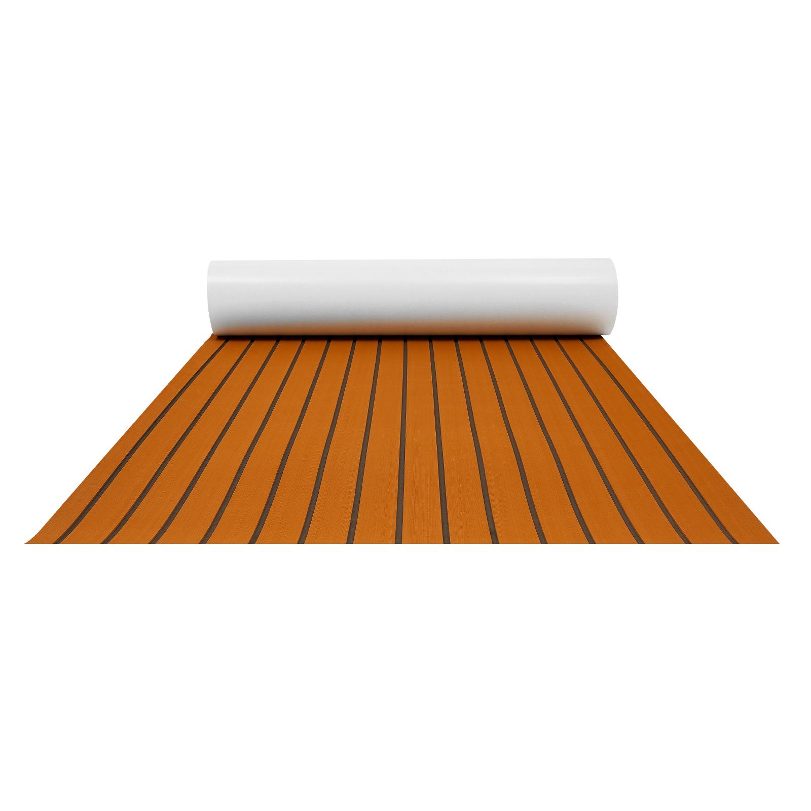

106*35 Yacht RV Boat Flooring Decking Sheet Pad EVA Foam Faux Teak Marine Mat Waterproof and Corrosion-Resistant for Boat Decks United States