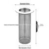 Stainless Steel Kitchen Sink Anti-Clog Filter Screen with Handle for Dishwashing & Vegetable Washing